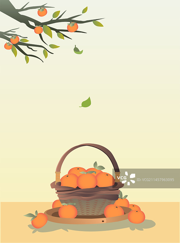 霜降节气插画1图片素材