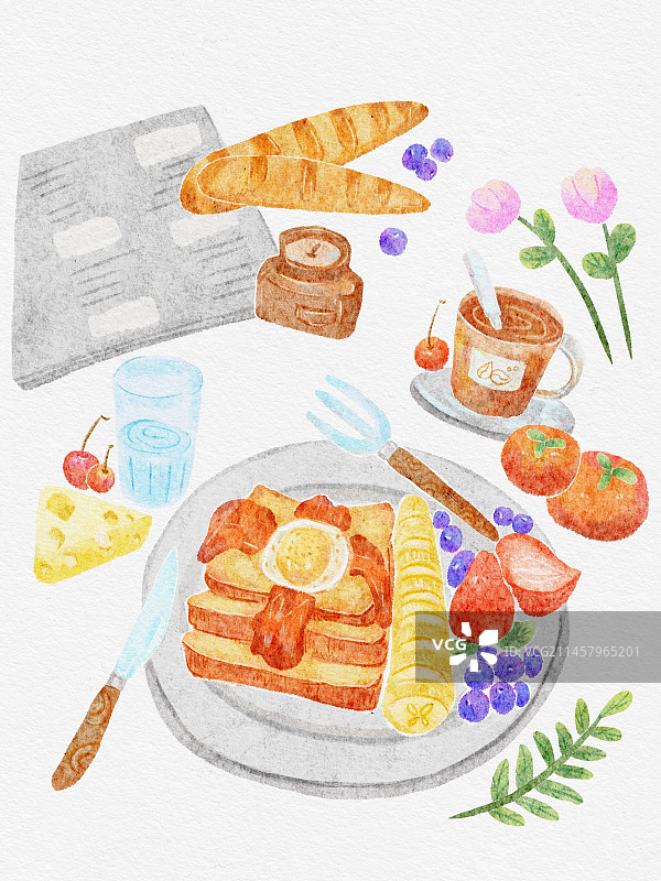 美味生活之早餐吃什么图片素材