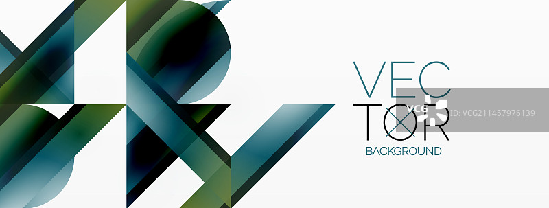 生动的渐变三角形和圆形在白色图片素材