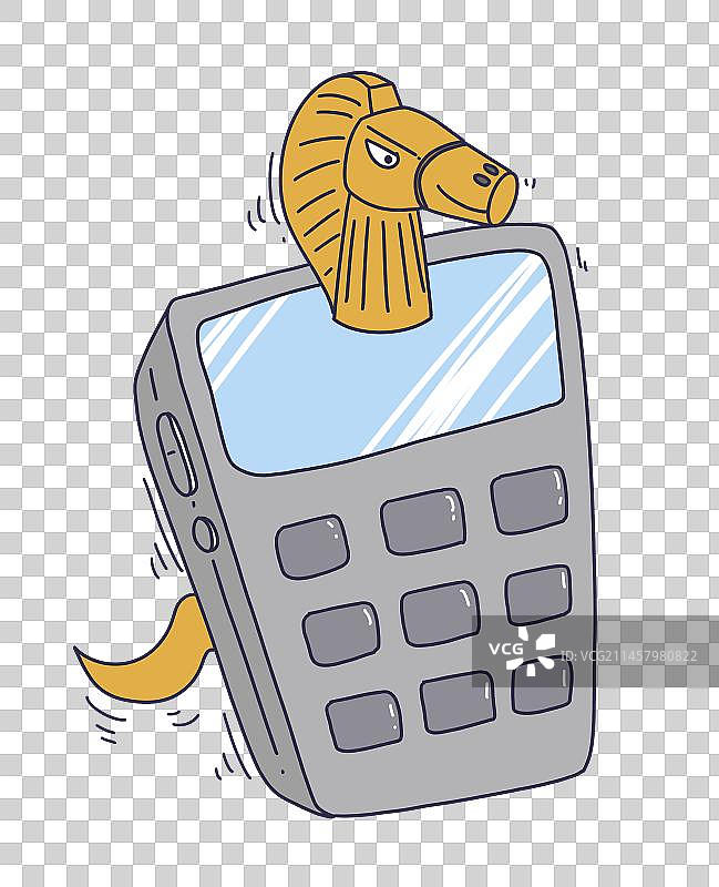 元素：手机木马病毒图片素材