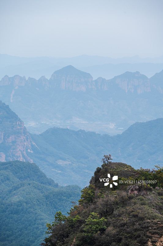 山西太行山 走马槽 群山图片素材