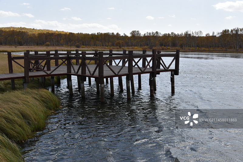 塞罕坝和御道口的秋天风景图片素材