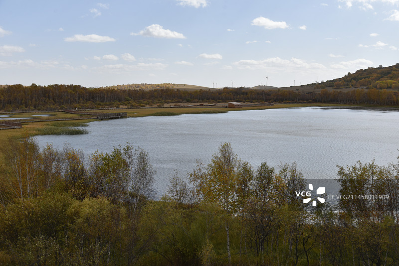 塞罕坝和御道口的秋天风景图片素材