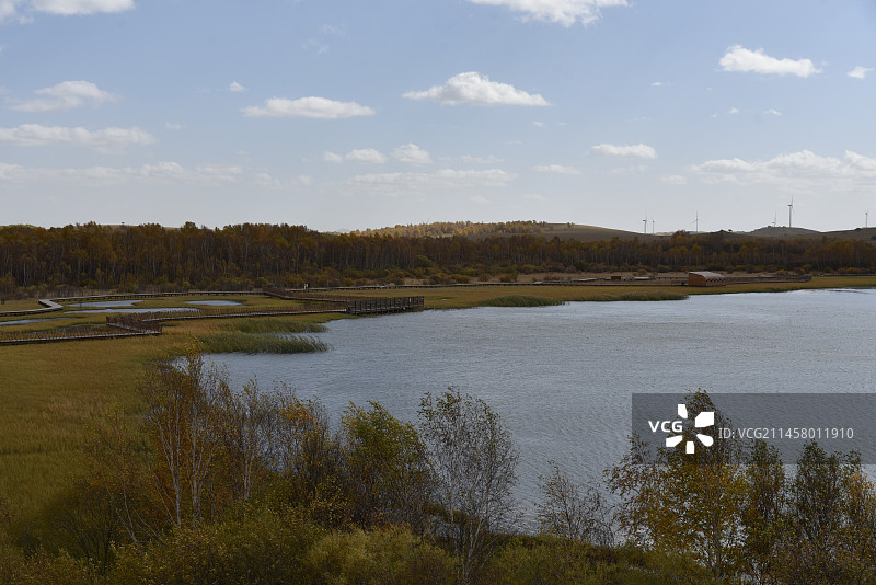 塞罕坝和御道口的秋天风景图片素材