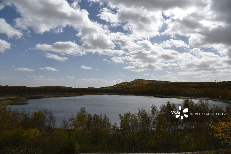 塞罕坝和御道口的秋天风景图片素材