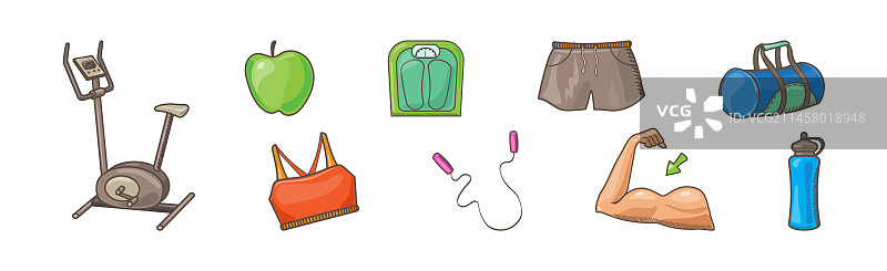 健身运动器材，健康生活图片素材