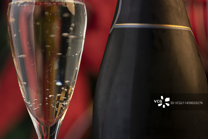 香槟特写图片素材