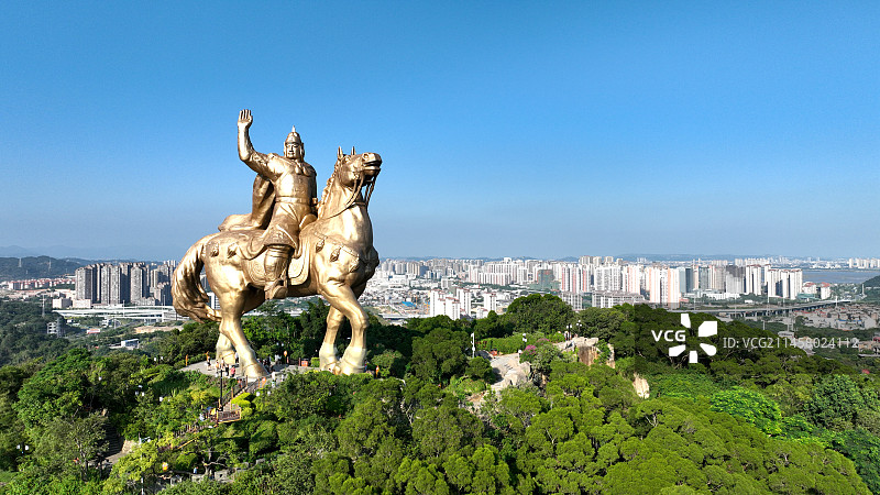 泉州市大坪山公园郑成功塑像图片素材
