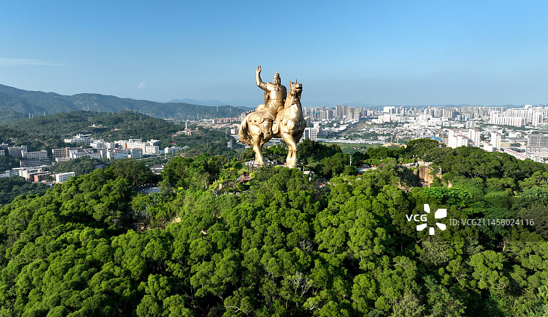 泉州市大坪山公园郑成功塑像图片素材