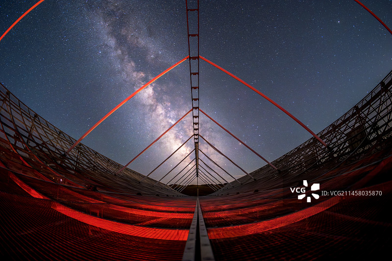 天文探测-新疆哈密大红柳峡天文观测站图片素材