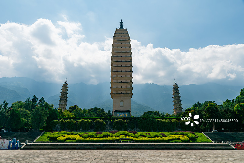大理三塔图片素材