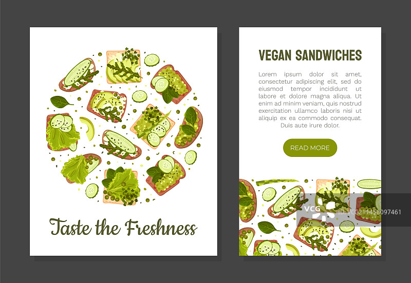 蔬菜三明治美食banner设计图片素材