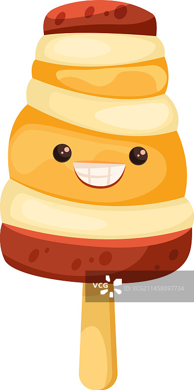 可爱的冰棍表情图片素材