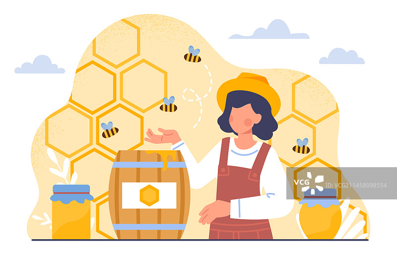 蜂蜜概念图片素材