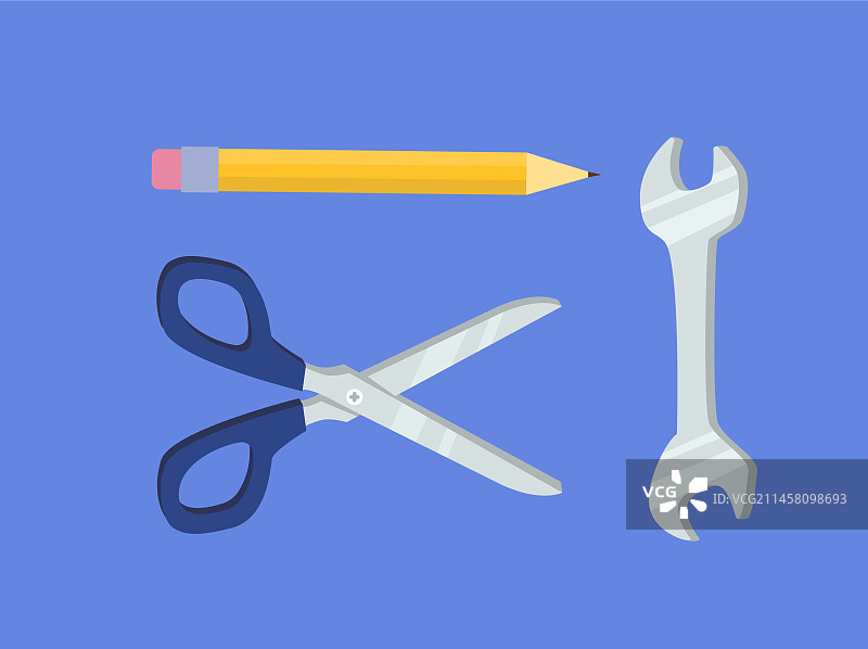 劳动工具套装图片素材