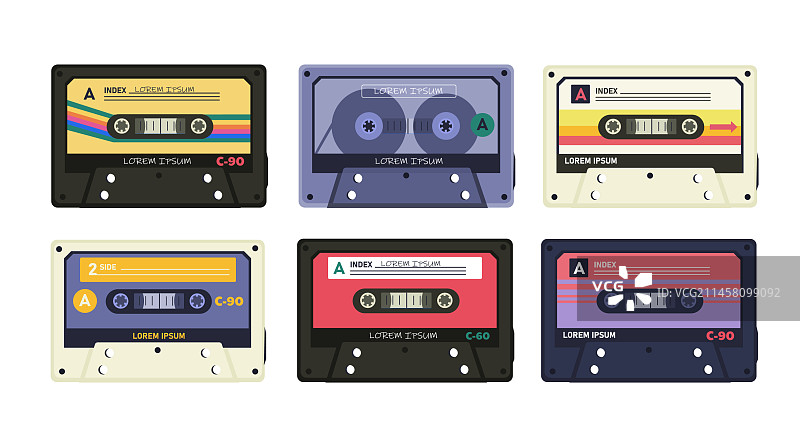 一套录音带图片素材