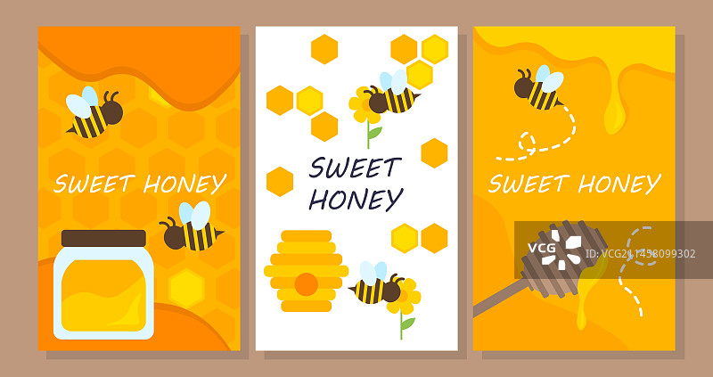 甜蜂蜜海报合集图片素材