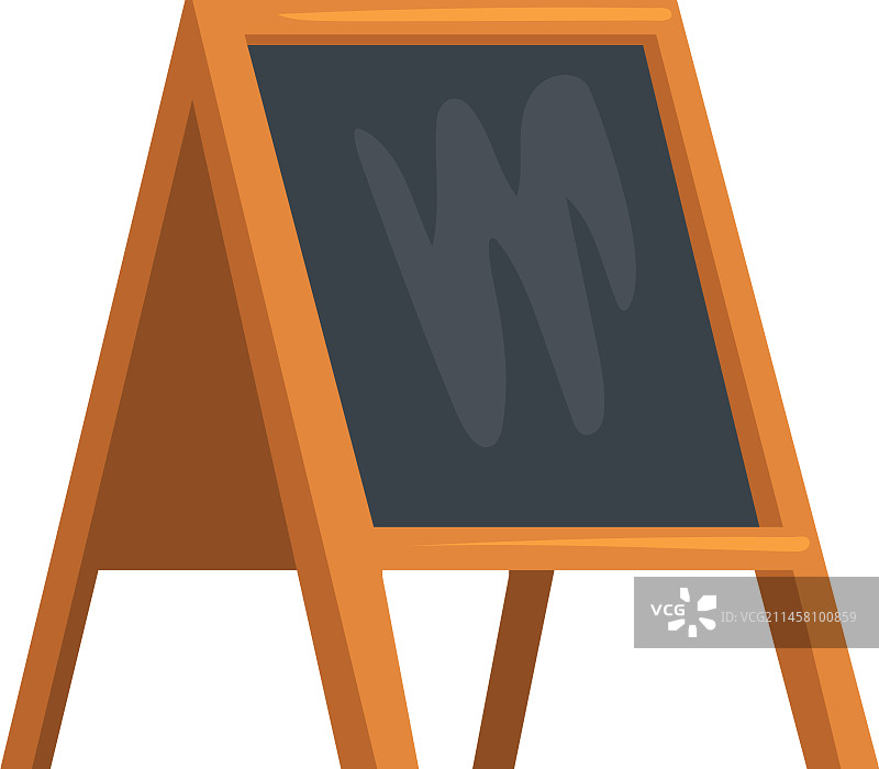 人行道粉笔字标志卡通空白板图标图片素材