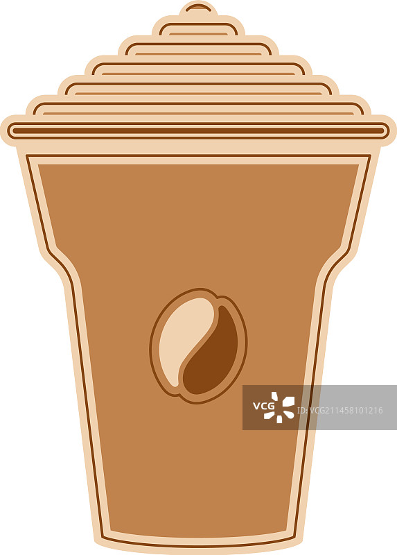 孤立的冰咖啡图标图片素材