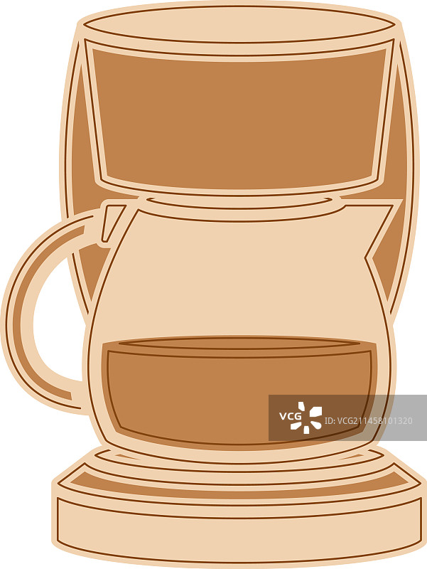 彩色咖啡机图标图片素材