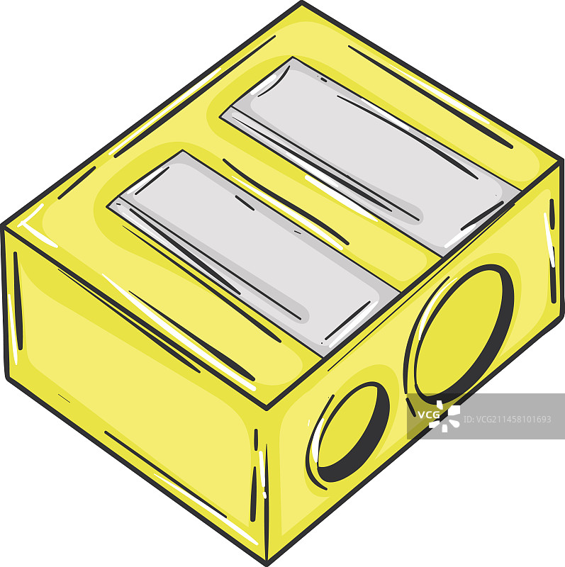 孤立的卷笔刀文具线稿图标图片素材