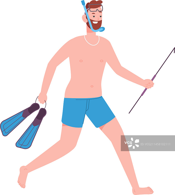 潜水员漫步图片素材