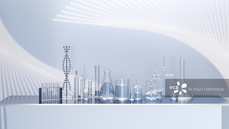 实验室化学器皿滴管3D渲染图片素材