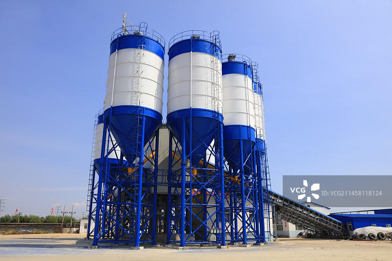 商砼搅拌站机械设备图片素材