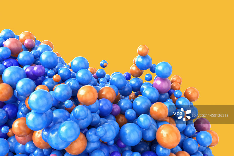 3D渲染抽象炫彩几何图形壁纸插画图片素材