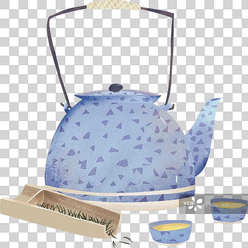 谷雨新茶传统饮品元素图片素材