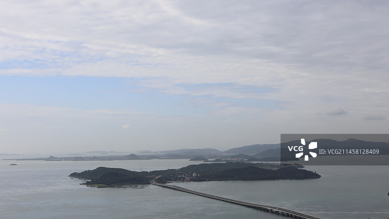 苏州太湖西山岛及太湖大桥图片素材