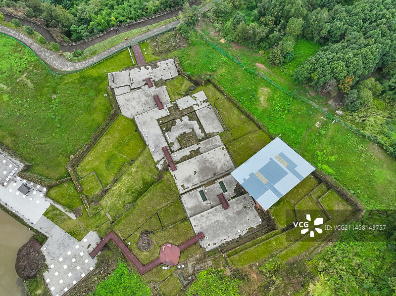 古战场遗址——钓鱼城图片素材