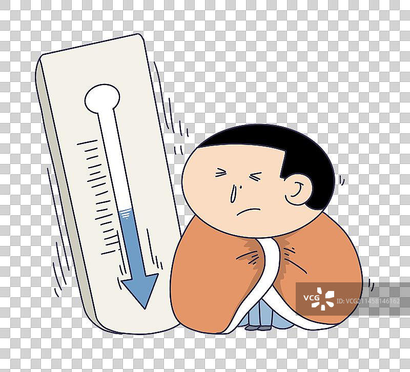 元素：天气降温图片素材
