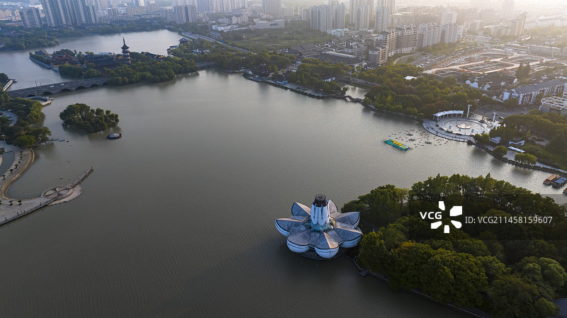 浙江嘉兴平湖东湖景区 李叔同纪念馆图片素材