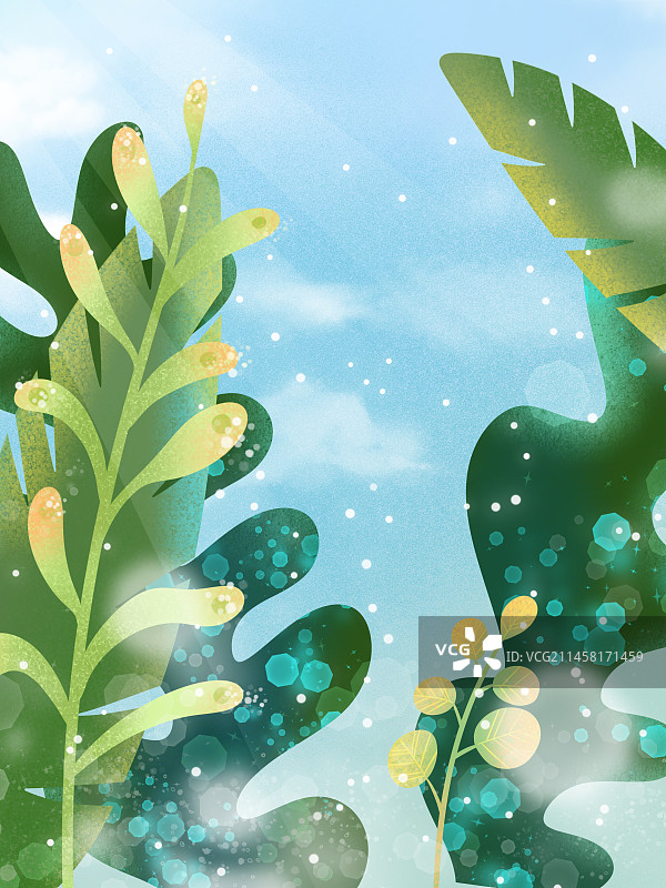 绿色植物背景图片素材