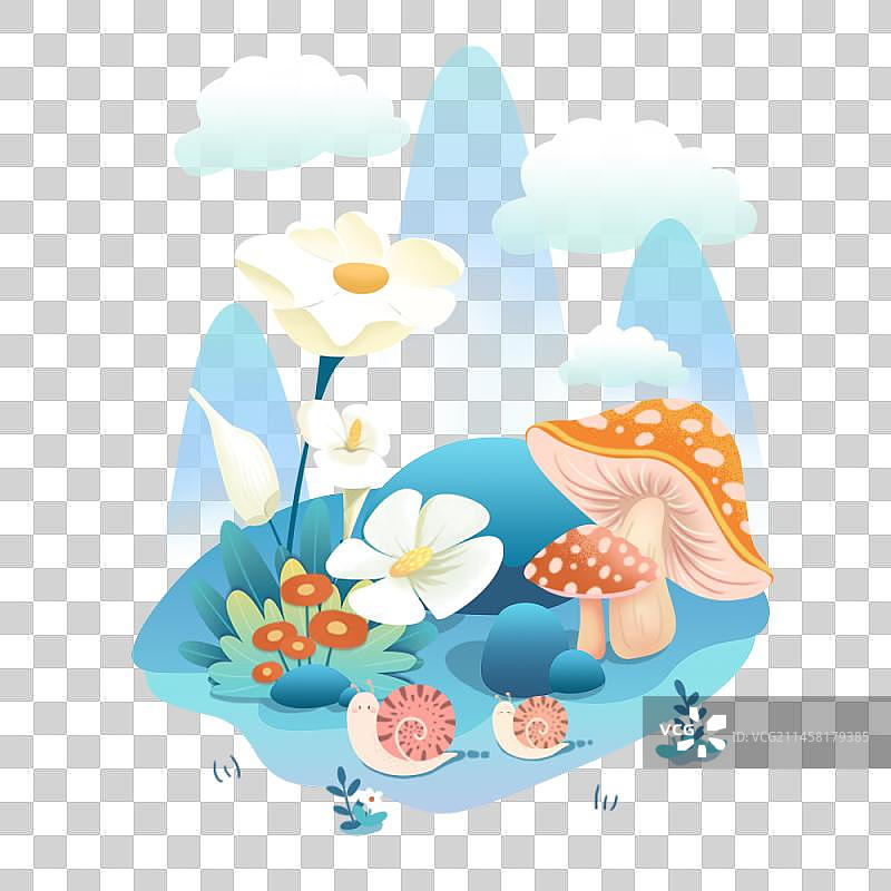 惊蛰免抠元素插画图片素材