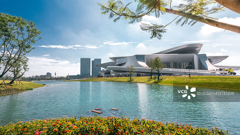 菁蓉湖生态公园图片素材