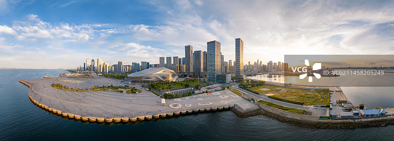 大连东港商务区国际会议中心威尼斯水城全景图图片素材