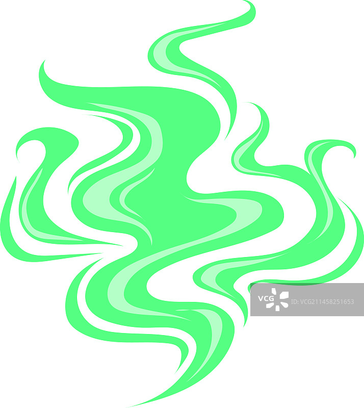 有毒空气毒烟卡通绿色气味图片素材