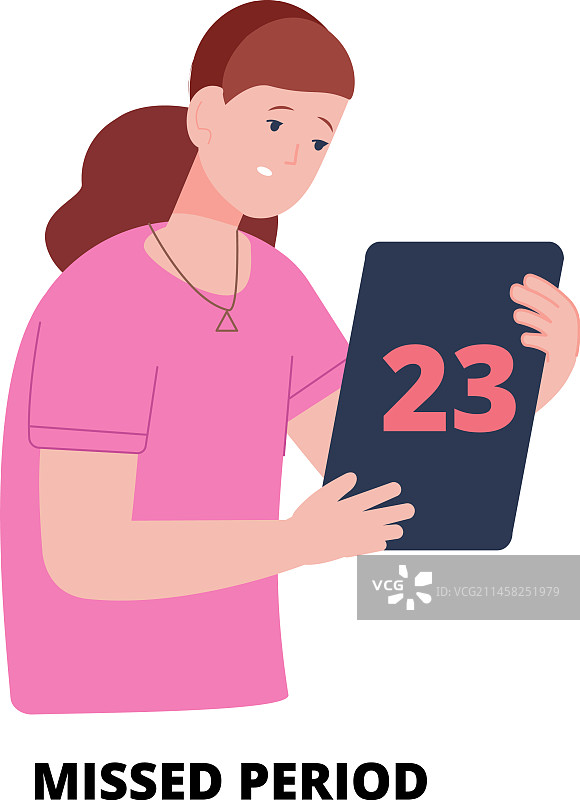 经期延迟概念图片素材