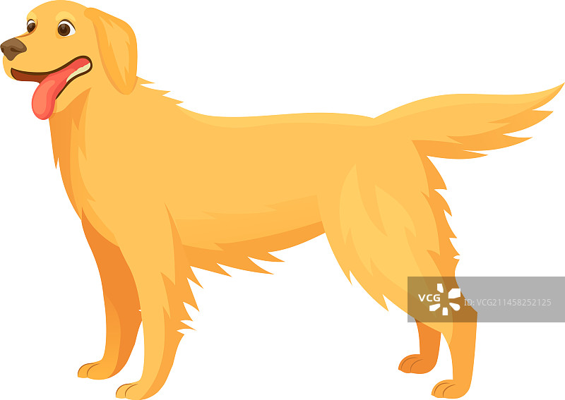 快乐的卡通狗宠物图片素材