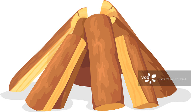 用于篝火的木柴堆图片素材
