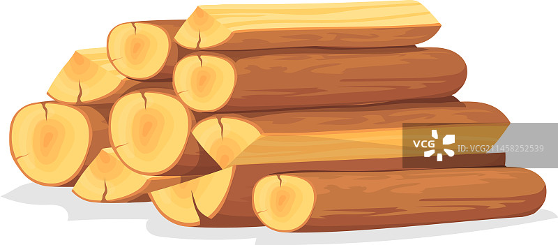 木头堆卡通图片素材