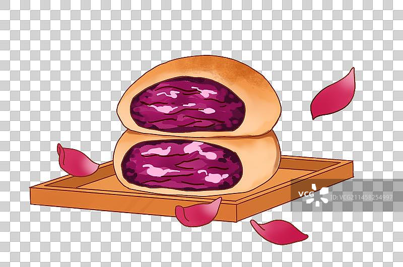 云南昆明鲜花饼手绘插画元素图片素材