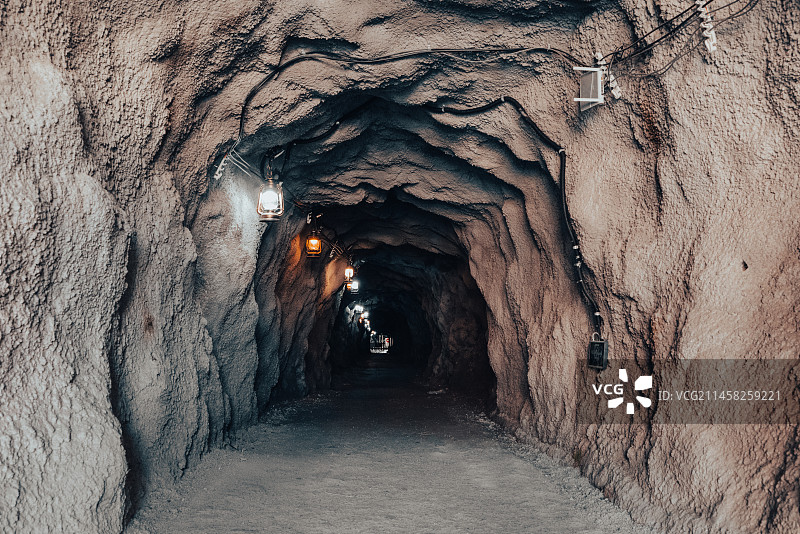 可可托海 三号矿坑 阿依果孜矿洞图片素材