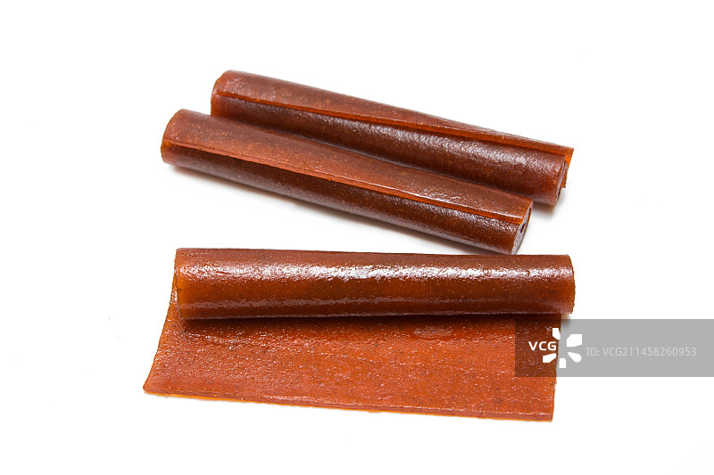 山楂卷 果丹皮 山楂软皮 皮京卷 果脯片 山楂制品 山楂片 山楂条 果丹卷 山楂棒棒卷图片素材