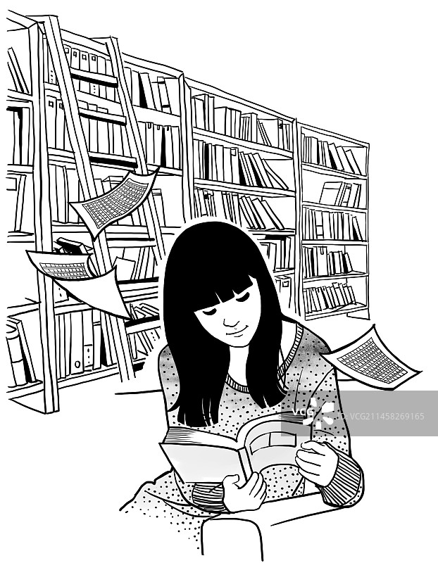 年轻人看书 学习 游戏与学习 成才成长图片素材