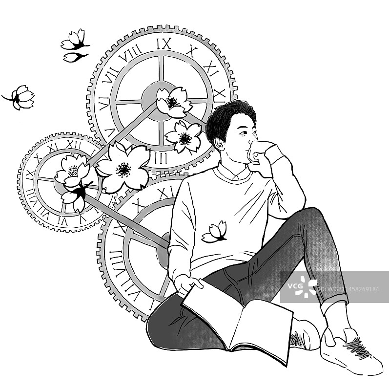 年轻人看书 学习 游戏与学习 成才成长图片素材