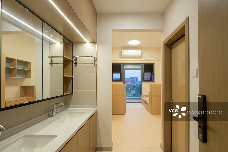 大学宿舍内部环境图片素材