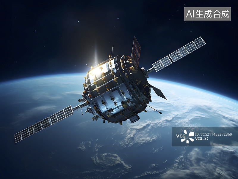 【AI数字艺术】人造地球卫星图片素材